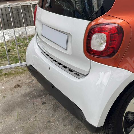 Protection Seuil de Pare-Chocs Arriére pour Smart Citycar Fortwo 2014-2025 INOX (1/5)
