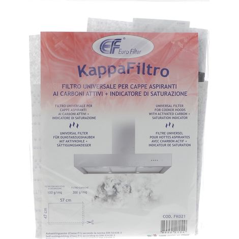 Filtre a charbon actif universel hottes aspirantes FK021 FK021 Eurofilter (1/2)