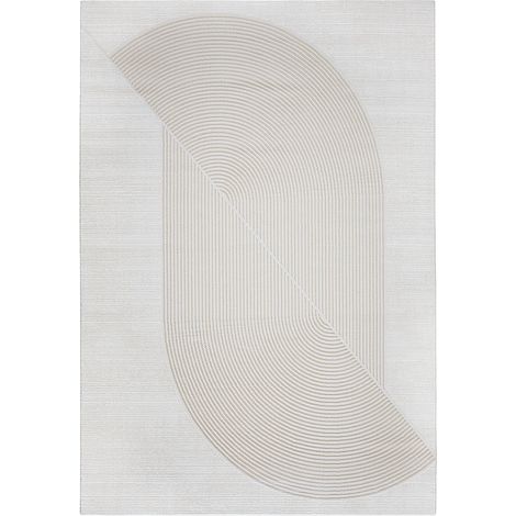 Grande Tappeto dal Design Contemporaneo e Moderno - Beige (290x200 cm) - Buka Beige -