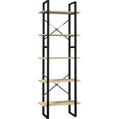 Maison Exclusive - Bücherregal 5 Fächer 60x30x175 cm Massivholz K