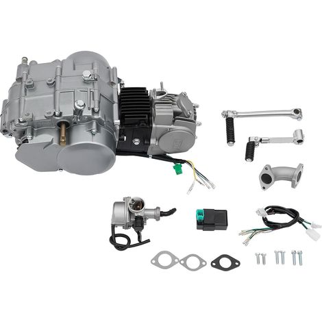 Moteur 125cc pour Dirt Bike Pitbike Cross 4 temps - Moteur à 4 vitesses 1-N-2-3-4 à faible consommation de carburant avec démarreur à pédale, moteur refroidi par air pour Dirt Bike CRF50 XR50 CRF70 (1/5)