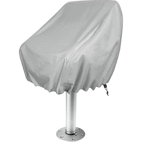 Housse de siège de Bateau Housse de Protection imperméable pour Chaise de Banc de Capitaine Housse de siège Marine argentée Housse de siège de Bateau Housse de siège de Ponton Housse de si (1/5)
