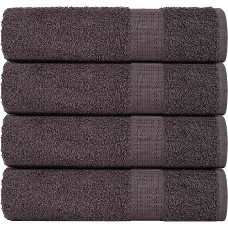 Serviettes de douche FROGN, lot de 4, anthracite, 70 x 140 cm, 360 g/m²