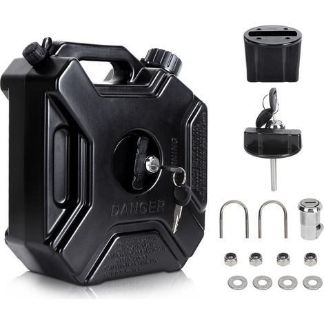 Zoternen Gugxiom HeizöL-Benzin-Vorratsdosen, 5 L, 1,3 Gallonen Benzinkanister, Hochfester, Stoßfester Notfall-Backup-Tank für die Meisten Autos, Motorräder, UTVs, Geländefahrzeuge, (Mit
