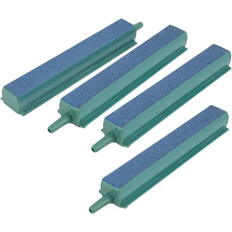 Juego de 4 difusores de burbujas para acuario de 10 cm – Aireador de plástico con base, difusor de oxígeno cuadrado para nanobomba de aire, cubos pequeños y estanques.