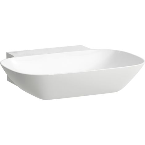 LAUFEN INO Lavabo sobre encimera, sin agujero para grifo, sin (1/3)