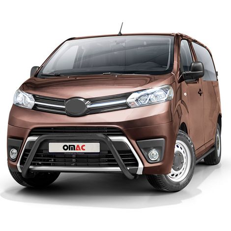 Pare-Buffle Avant Pour Toyota Proace 2016-2026 en Acier Inoxy Noir (1/5)