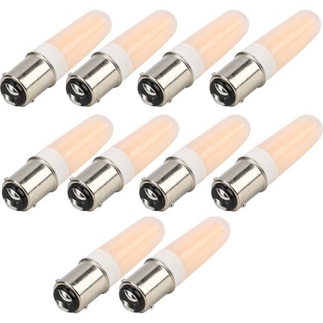 Lot de 10 ampoules B15 3W blanc chaud pour lustre/plafonnier, accessoires d'éclairage domestique, AC110V (1/5)