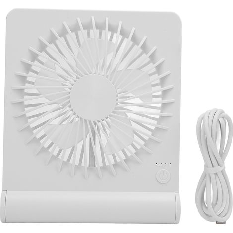Ventilador de Mesa USB Recargable, 3 Velocidades Silencioso, Batería 2000 mAh – Ideal para Oficina, Hogar y Coche (1/5)