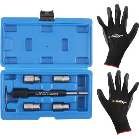 5X Diesel Injector Seats Cutter Tool Set For Mercedes-Benz For Renault For Ford