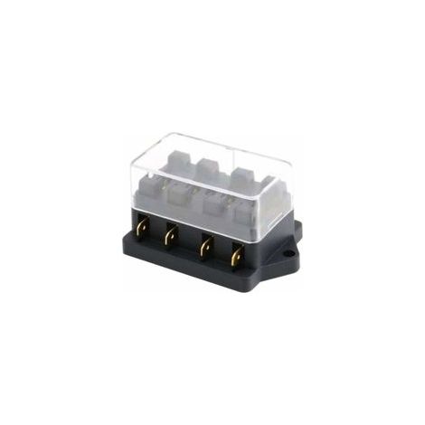 Blocs Fusible Lame Véhicule Automobile 12V 24V 4 Voies Boîte à Fusibles Voiture ATC ATO Porte Fusible Imperméable Protection (1/5)