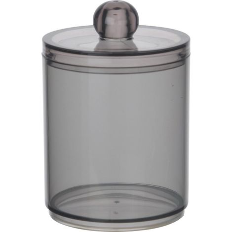 Boîte De Rangement - Bocal Transparent 10 oz Pour Cotons Tiges Cotons Boules Disques Démaquillants Dentifrice - Organisation Salle De Bain Bureau Intérieur - 1 Pièce (1/5)