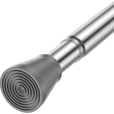 Barre télescopique à serrage - 113-196 cm - 1 pièce (argenté) (1/5)