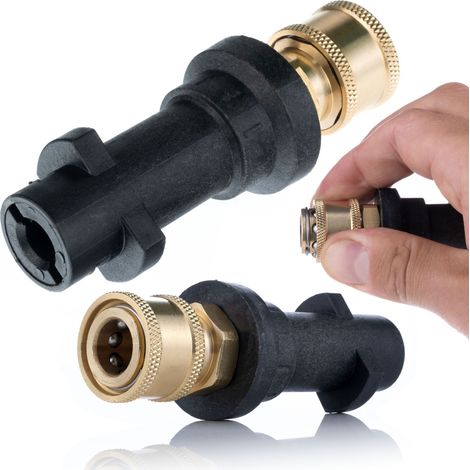 Adaptador/Conector (1/4QRC-Karcher K) Bayoneta para conectar accesorios con conector r谩pido de 1/4" a la serie K de K盲rcher (K2, K3, K4, K5, K6, K7).