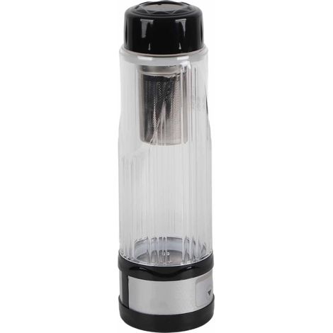 Car Electric Kettle, Stainless Steel Travel Electric Kettle, 12V/24V, 420ml, Digital Display, Keeps Water Warm, Boiling Water Heating Cup for (1/5)