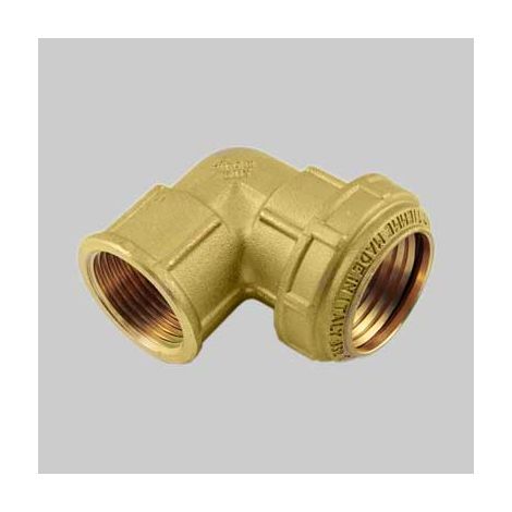RACCORDO CURVO FEMMINA PN 25 COBRARING  20 x 1/2     TIEMME