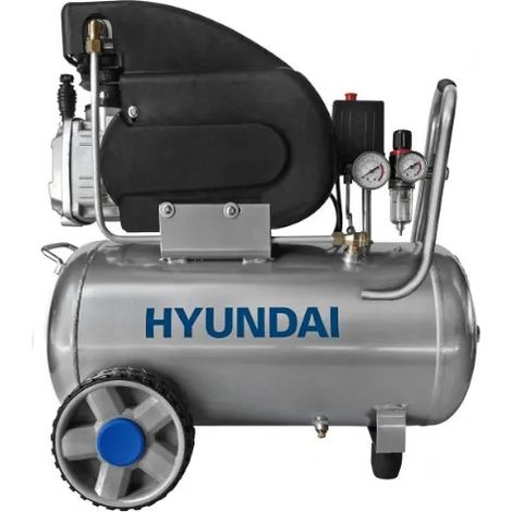 Compresseur électrique lubrifié Hyundai 24Lt avec filtre séparateur 2Hp moteur (1/2)