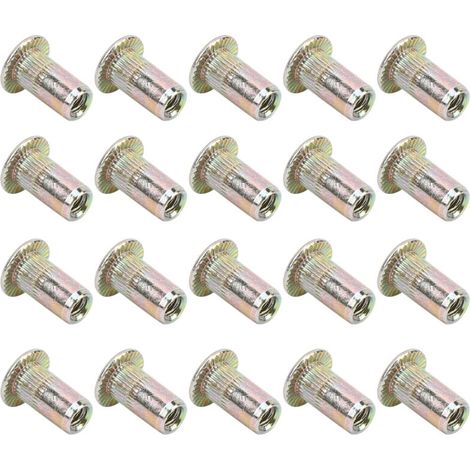100-teiliges Set Flachkopf-Gewindenieten, verzinkt, Hardware-Zubehör M3 (1/5)