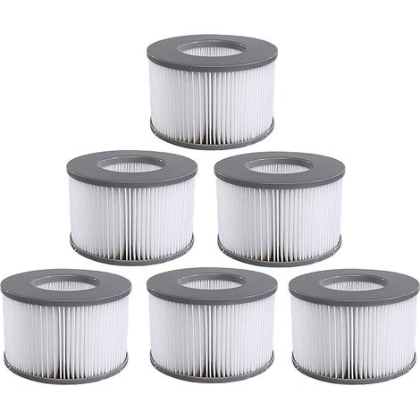 6 filtres spa Lite pour mspa, modèles 2020+, pour spa/bain