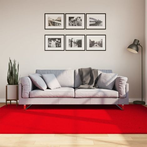 Teppich HUARTE Kurzflor Weich und Waschbar Rot 160x230 cm