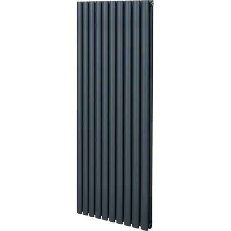 Oval Column Radiator – 1600mm x 600mm – Anthracite Grey