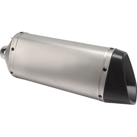Silencieux moto 400mm, embout d'échappement universel pour tubes 38-51mm, tube de sortie acier, kit accessoire personnalisé (1/5)