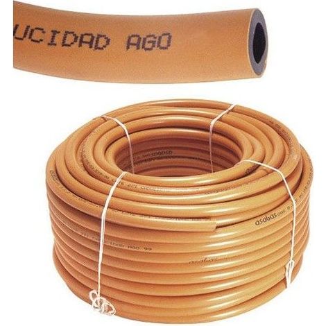 Tubo butano arancione 9x15 Rotolo 60 Metri