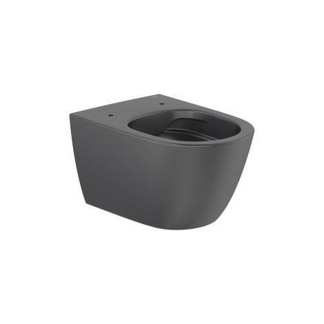 TAZA SUSPENDIDA RIMLESS ONA CON FIJACIONES OCULTAS NEGRO MATE