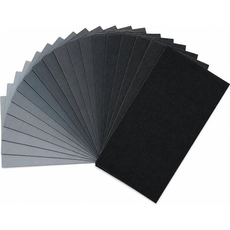 21 Feuilles Papier Verre 60-10000, pour Bois (1/5)
