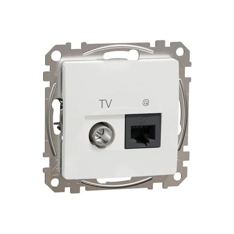 Prise multimedia Schneider Electric sedna design cat6 utp encastrable