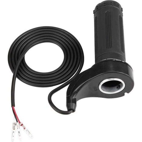 Accélérateur de Moto Universel Scooter électrique Twist Speed ​​Throttle Grip Avec 3 fils 12, 24, 36, 48V Diamètre du guidon applicable 0,88 pouces (22,5 mm) (1/5)