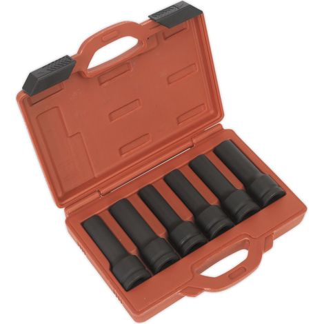 Sealey Impact & TRX-Star Female Deep Socket Set 3/4""Sq Drive 12-Point 6pc SX099 (1/3)