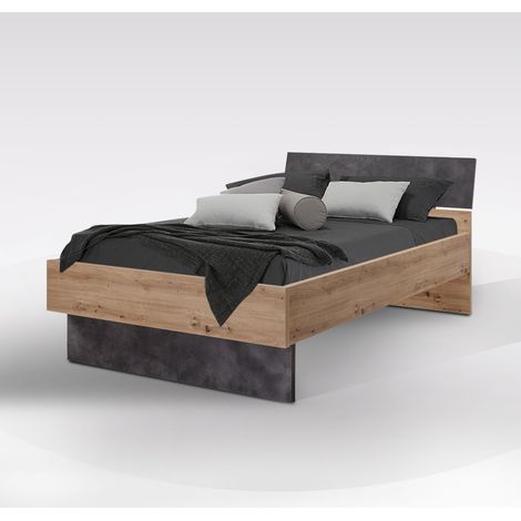 LETTO 1PIAZZA E 1/2 CON GIROLETTO MOD. LAFABRICA ROVERE ARTISAN E TADAO (1/4)