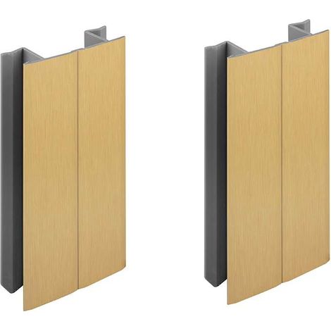 Cyclingcolors – Jonction de plinthe 150mm finition or doré – Multi-angle pour coins de cuisine – Raccord connecteur en PVC – Lot de 2 pièces