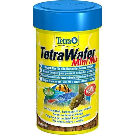 Wafer mini mix nourriture petit poisson de fond et crustacés 52 g -100 ml - Tetra (1/4)