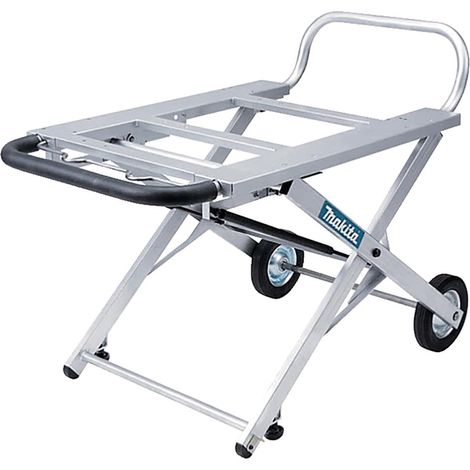 Makita – Chariot établi pour scie à table 2704 – Support pliable en aluminium – Hauteur réglable 26-63 cm – Charge maximale 150 kg