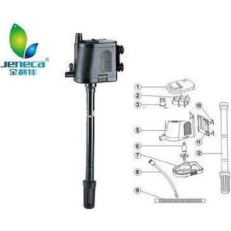 Trade Shop - INTERNAL FILTER SOMMERGIGEN POMP FÜR WATER 46W 3000 L/H IPF-4990 JENECA -
