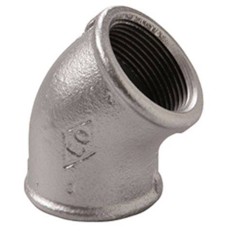 COUDE 45° 120 FEMELLE-FEMELLE GALVANISÉ 3/8'' VIRFOLLET 12005002 (1/2)