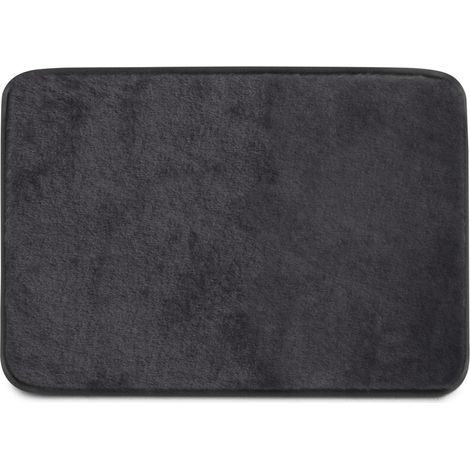 Tappeto Bagno 40X60 Cm Nero Antiscivolo Fresia