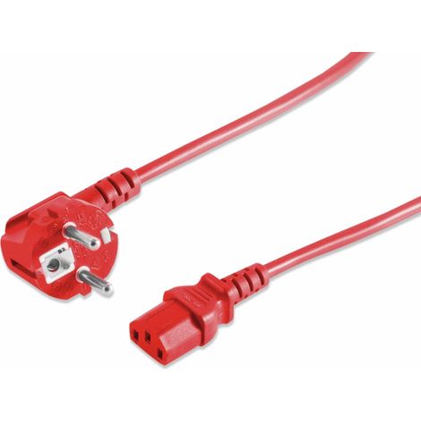 S-IMPULS Kaltgerätekabel, rot, 1,8 m