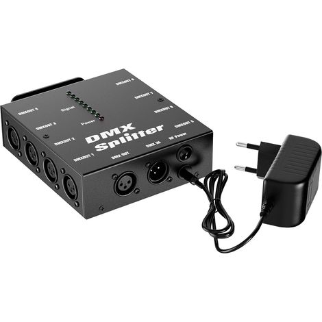 Répartiteur Optique DMX sans Fil, Amplificateur de Signal DMX512 avec 1 Entrée et 8 Sorties Indépendantes pour PAR LED Moving Head Lampe Lumière de Scène Disco DJ Fête (1/5)