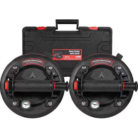 Ventosa de vacío, capacidad de carga de 800 lb, diseño ergonómico, 8 pulgadas (1/2)