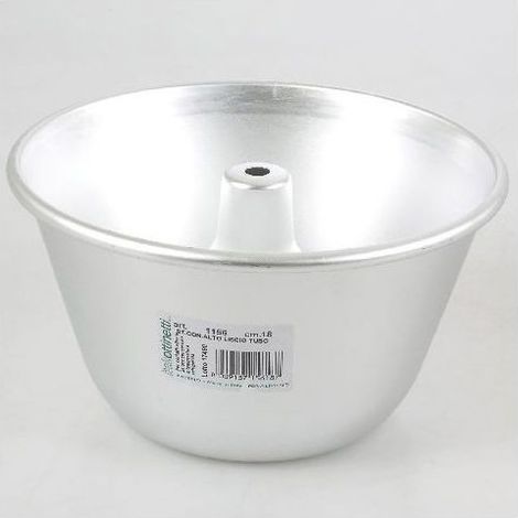 Stampo per budino liscio conico alto con tubo Diametro cm 18