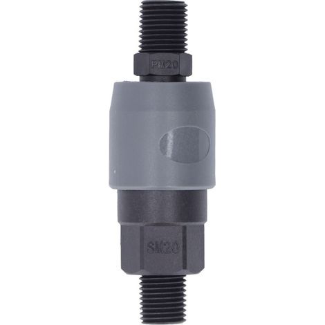 Connecteur pneumatique rapide de Type C, en plastique et acier, connecteur d'air autobloquant pour tuyau en PU (SM20 + PM20 1/4 pouces), 10 pièces (1/4)