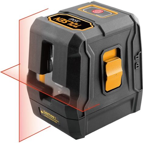 Laser à lignes croisées autonivelant Tolsen – Lumière rouge, 20 m, IP54, avec support magnétique - (1/5)