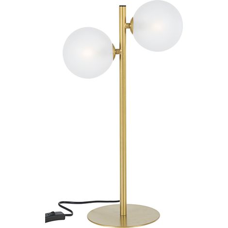 Lampada da tavolo "Balls" in acciaio h 54 cm -Oro (1/4)