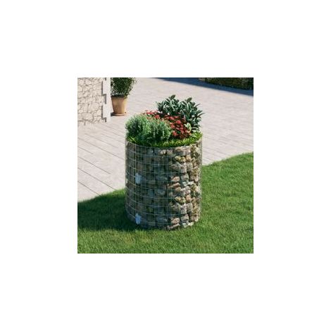 Poteau à gabion circulaire Acier galvanisé Ø100x100 (1/5)