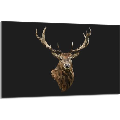 Glasschutzplatte für den Herd 80x52 Hirsch (1/5)