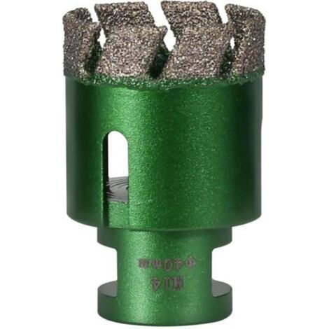 Fraise filetée industrielle M14 avec revêtement diamantin pour une coupe rapide et propre sur le verre céramique et les surfaces solides - Carotteuse brasée pour et marbre