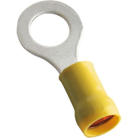 Boîte de 100 Cosses à oeil jaune 8mm